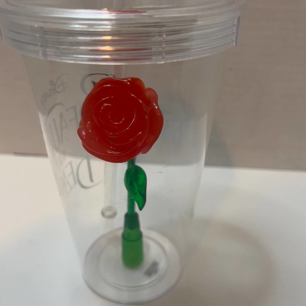 Disney Beauty and the Beast Light Up Rose Cup/Tumblr - Picture 2 of 6